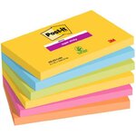 POST-IT NOTE REPOSITIONNABLE SUPER STICKY CARNIVAL 47218