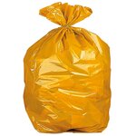 Sacs poubelle jaunes Coldis en fléxitène 100 L
