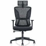 Fauteuil ergonomique MTI Lyra noir vue 2