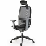 Fauteuil ergonomique Gautier Office Trenz noir avec têtière, vue 2