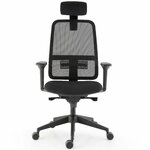 Fauteuil ergonomique Gautier Office Trenz noir avec têtière, vue 4
