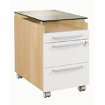 Caisson mobile GAUTIER OFFICE Sliver chêne et blanc