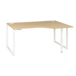 Plan compact droit Sunday chêne 160 cm pieds cadre Gautier Office