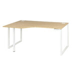 Plan compact gauche Sunday chêne 160 cm pieds cadre Gautier Office