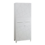 Armoire 2 portes Sunday blanc graphic 80 x 192 cm Gautier Office