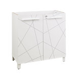 Rangement bas 2 portes Sunday blanc graphic 80 cm Gautier Office