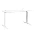 Bureau Gautier Office YES! blanc 120 cm pieds métal