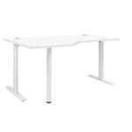 Plan compact gauche Gautier Office YES! blanc pieds métal