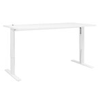 Bureau Gautier Office YES! blanc 120 cm pieds métal ajustables