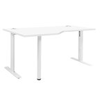 Plan compact gauche Gautier Office YES! blanc pieds métal ajustables