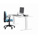 Bureau Gautier Office YES! blanc en situation vue 3