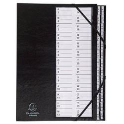 PAGNA Trieur alphabétique, format A4, 24 positions, A - Z, noir