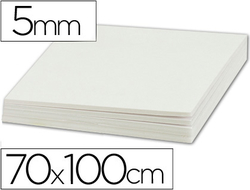 5 feuilles carton mousse 5mm CLAIREFONTAINE 50x65cm blanc : Chez