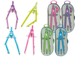 AJW-Coffret Compas Technic 7 pièces Compas Mine Allonge Bague Universelle Crayon Porte