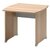Bureau droit Jazz+ 80 cm pieds panneaux hêtre ambré et gris météor Gautier Office
