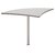 Angle de liaison Jazz+ 80 cm hêtre ambré et gris météor Gautier Office