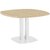 Table de réunion GAUTIER OFFICE chêne naturel double colonne blanc