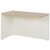 Retour direct réversible Brabant 131 x 60 cm chêne structuré blanc Gautier Office, vue 1