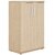 Rangement mi-hauteur 2 portes Brabant 80 x 123 cm chêne structuré blanc Gautier Office, vue 1