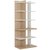 Bibliothèque Brabant 80 x 190 cm chêne structuré blanc Gautier Office, vue 2