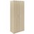 Armoire haute 2 portes Brabant 80 x 194 cm chêne structuré blanc Gautier Office, vue 1