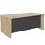 Bureau droit Brabant 180 et 200 cm chêne du bocage anthracite Gautier Office, vue 2