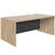 Bureau droit Brabant 180 et 200 cm chêne du bocage anthracite Gautier Office, vue 1