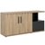 Crédence Brabant 160 cm chêne du bocage anthracite Gautier Office, vue 1