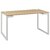 Bureau droit Sunday chêne pieds cadre 120, 140 et 160 cm Gautier Office