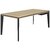 Bureau droit E-Motion 190 cm chêne structuré Gautier Office, vue produit