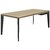 Bureau droit E-Motion 170 cm chêne structuré Gautier Office, vue produit