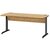 Bureau droit Jazz+ 180 cm pieds métal chêne du bocage et gris anthracite Gautier Office