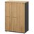Rangement mi-hauteur 3 portes Jazz+ chêne du bocage et gris anthracite Gautier Office
