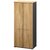 Armoire 2 portes Jazz+ chêne du bocage et gris anthracite Gautier Office