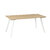 Bureau droit Sunday chêne 120 cm pieds trapèze Gautier Office