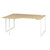 Plan compact gauche Sunday chêne 160 cm pieds cadre Gautier Office