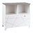 Rangement bas 2 cases 1 tiroir Sunday blanc graphic 80 cm Gautier Office