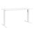 Bureau Gautier Office YES! blanc 120 cm pieds métal ajustables