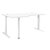 Plan compact gauche Gautier Office YES! blanc pieds métal ajustables