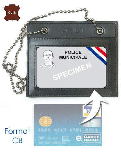 porte carte police municipale