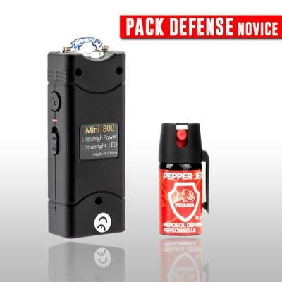 Pack defense electrique aérosol défense femme lacrymogène