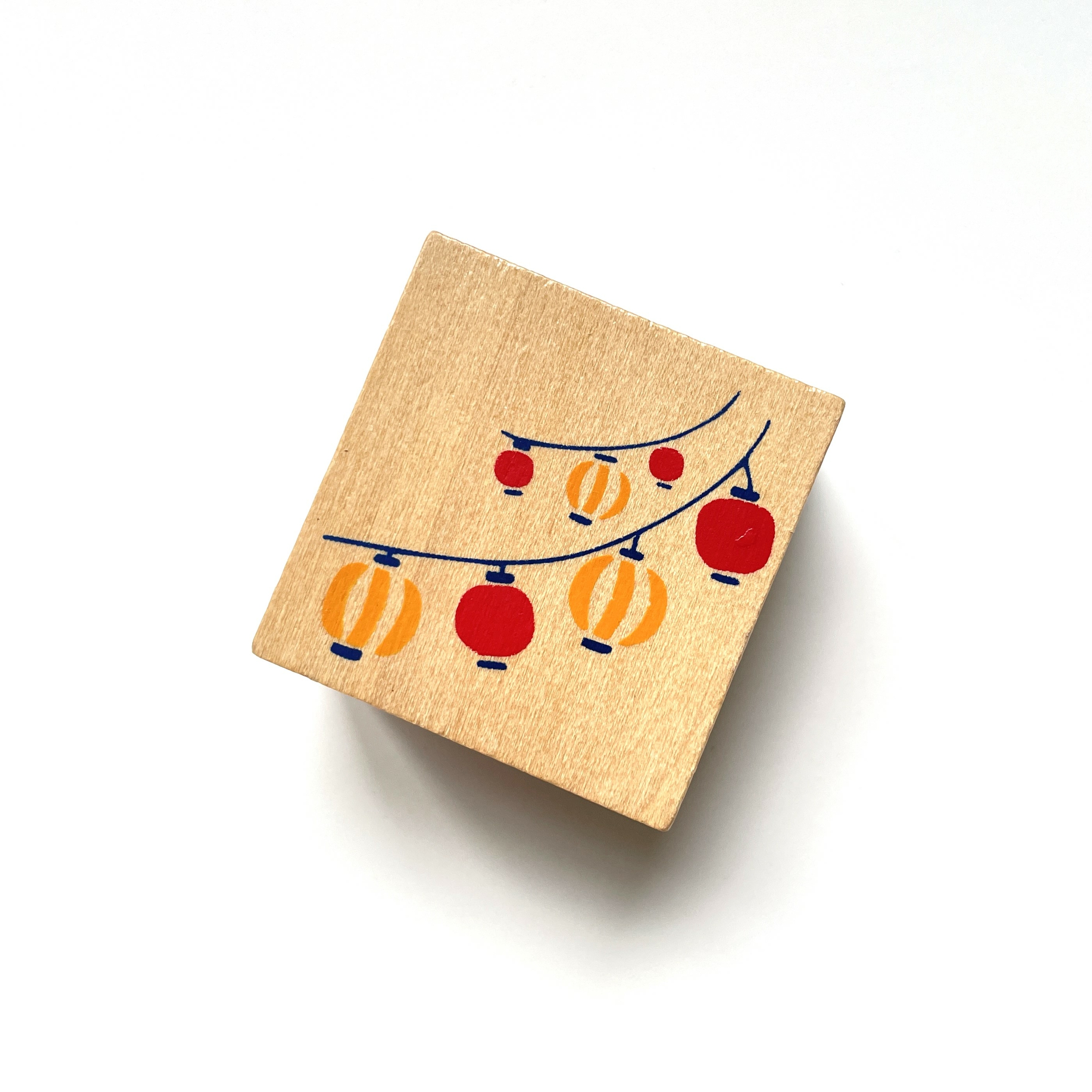 Tampon en bois - Lanternes japonaises