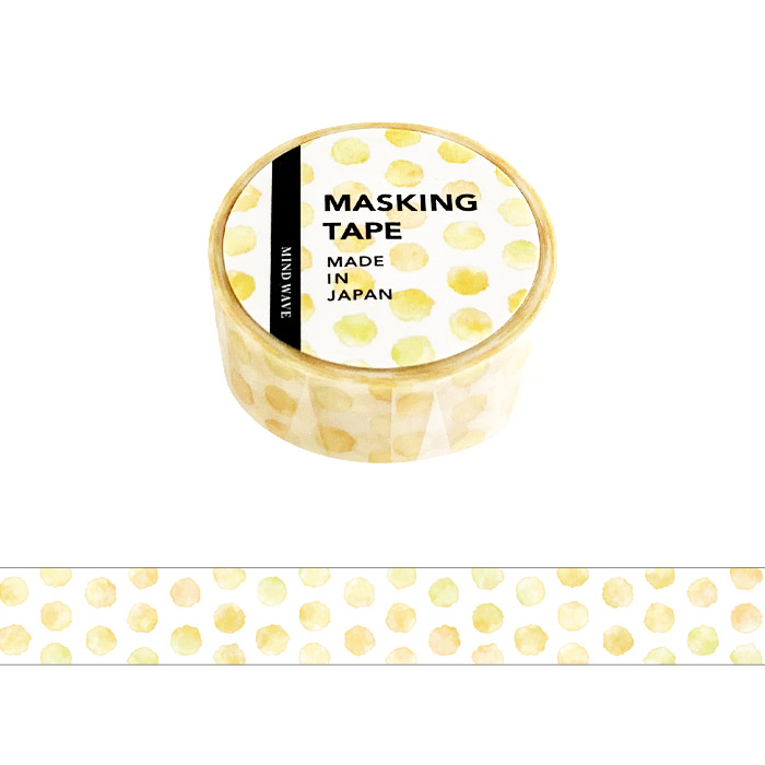 Washi Tape - Pois Jaunes - Mind Wave