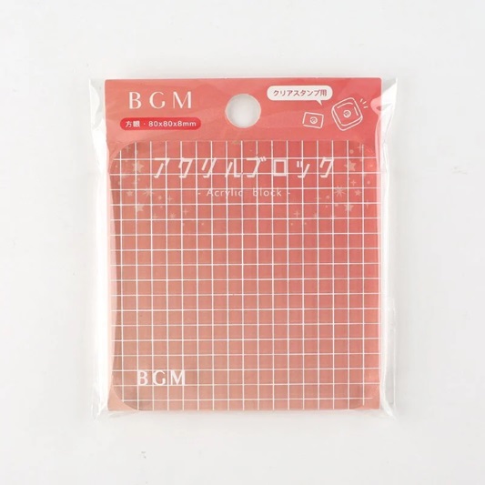 Bloc Acrylique Quadrillé L - 80x80 mm - BGM