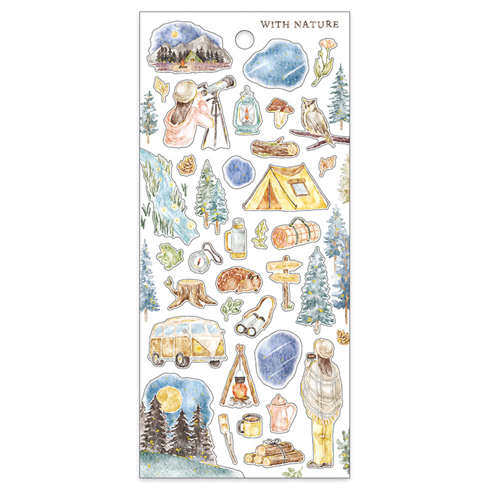 Mind Wave With Nature Stickers - Observation Astronomique