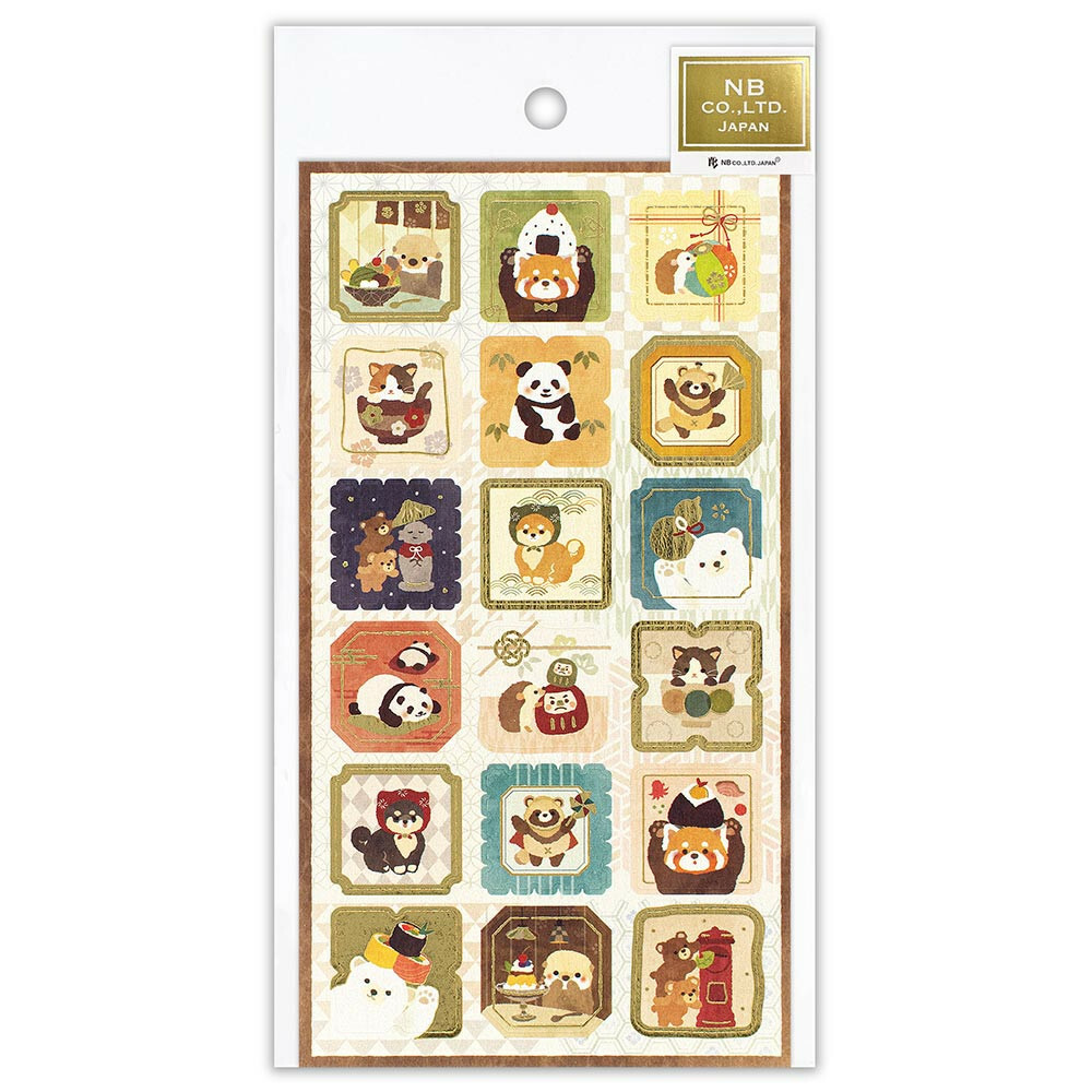 Stickers Japonais – Animaux et Motifs Traditionnels – NB CO., LTD