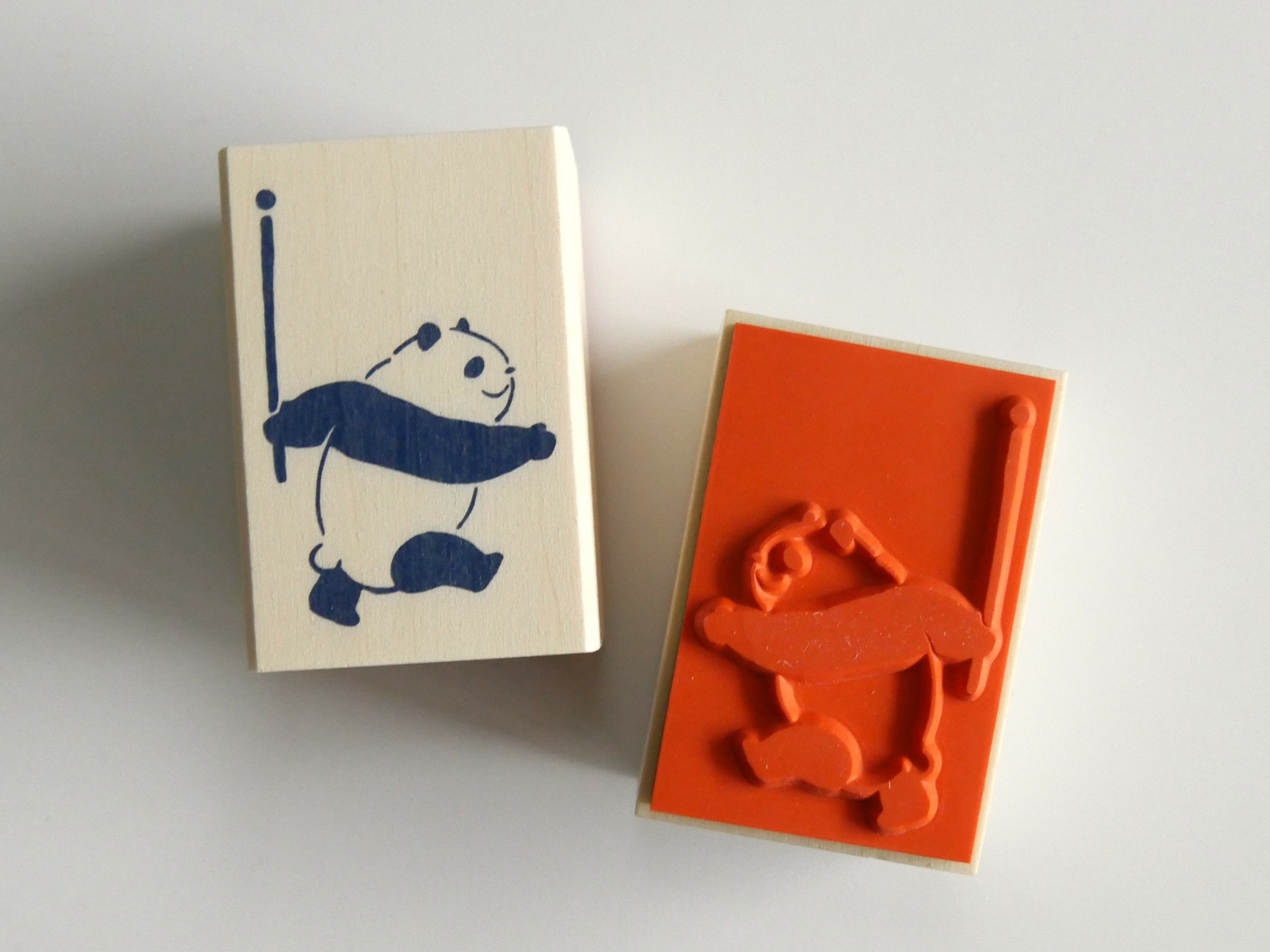 Tampon en bois Panda - accessoire du masking tape - BEVERLY