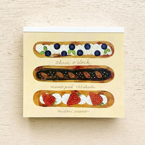 Bloc Notes « three o’clock » – Midori Asano & Cozyca Products