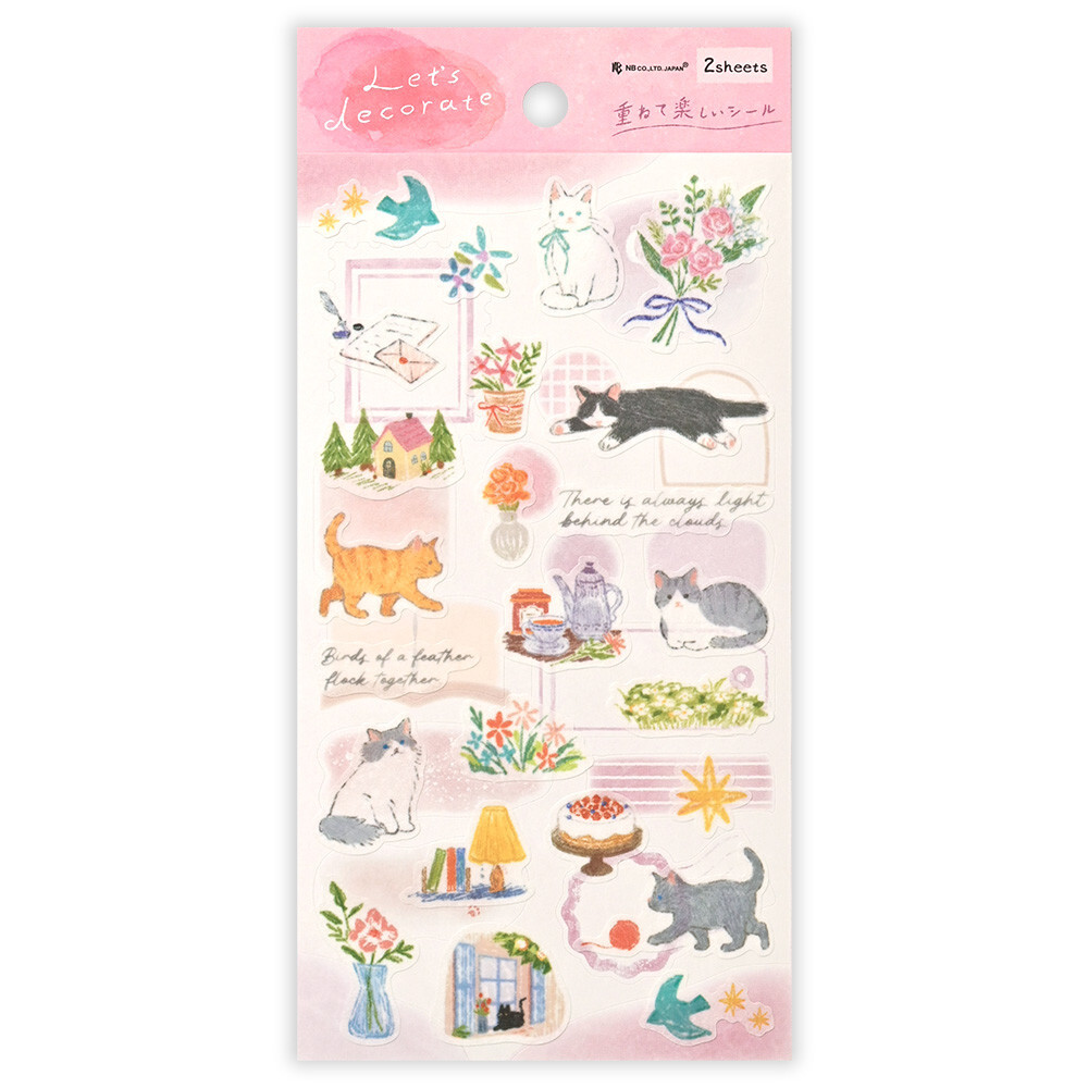 Stickers « Chat & Décor Poétique » – NB Co. Ltd