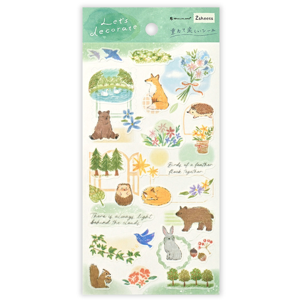 Stickers « Animaux de la Forêt & Nature » – NB Co. Ltd